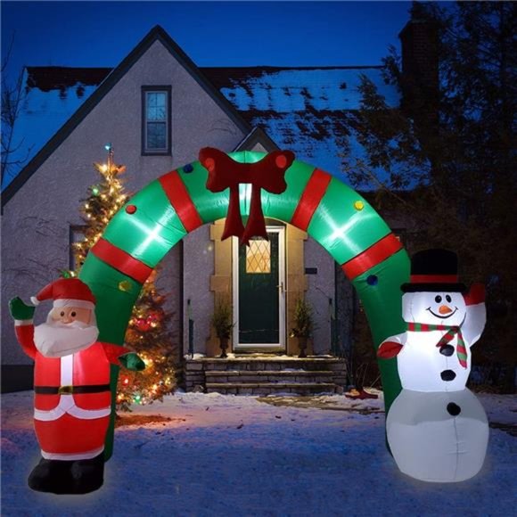 Holiday Inflatable Christmas Decorations 8 Foot Inflatable Christmas